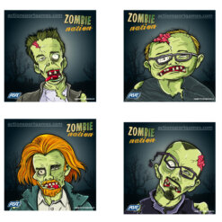 Märklehed “Zombie” 14X14 cm