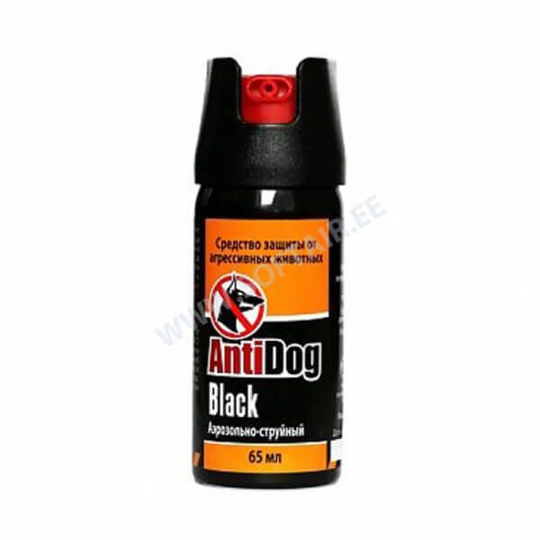 Pepper spray Antidog black