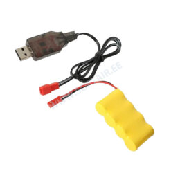 Aku ja laadija trummelsalvele